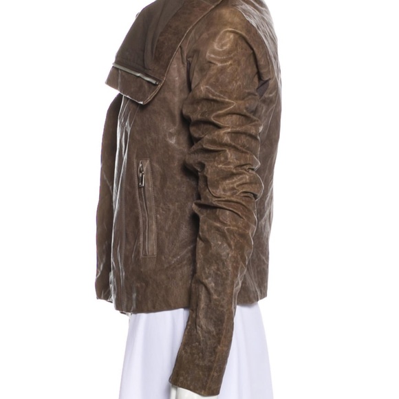 Rick Owens Leather Jacket - Picture 3 of 7